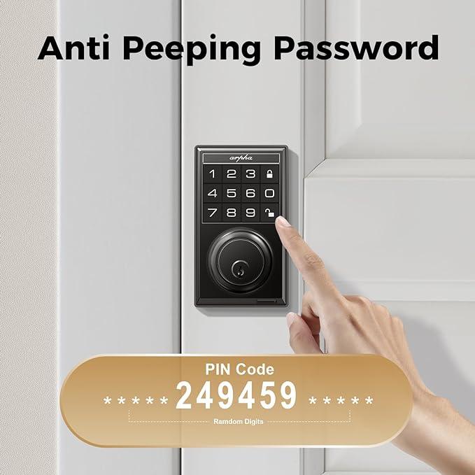 Arpha D100 Electronic Keypad Deadbolt Lock Auto-Lock Anti-Peeking Password - Image 4