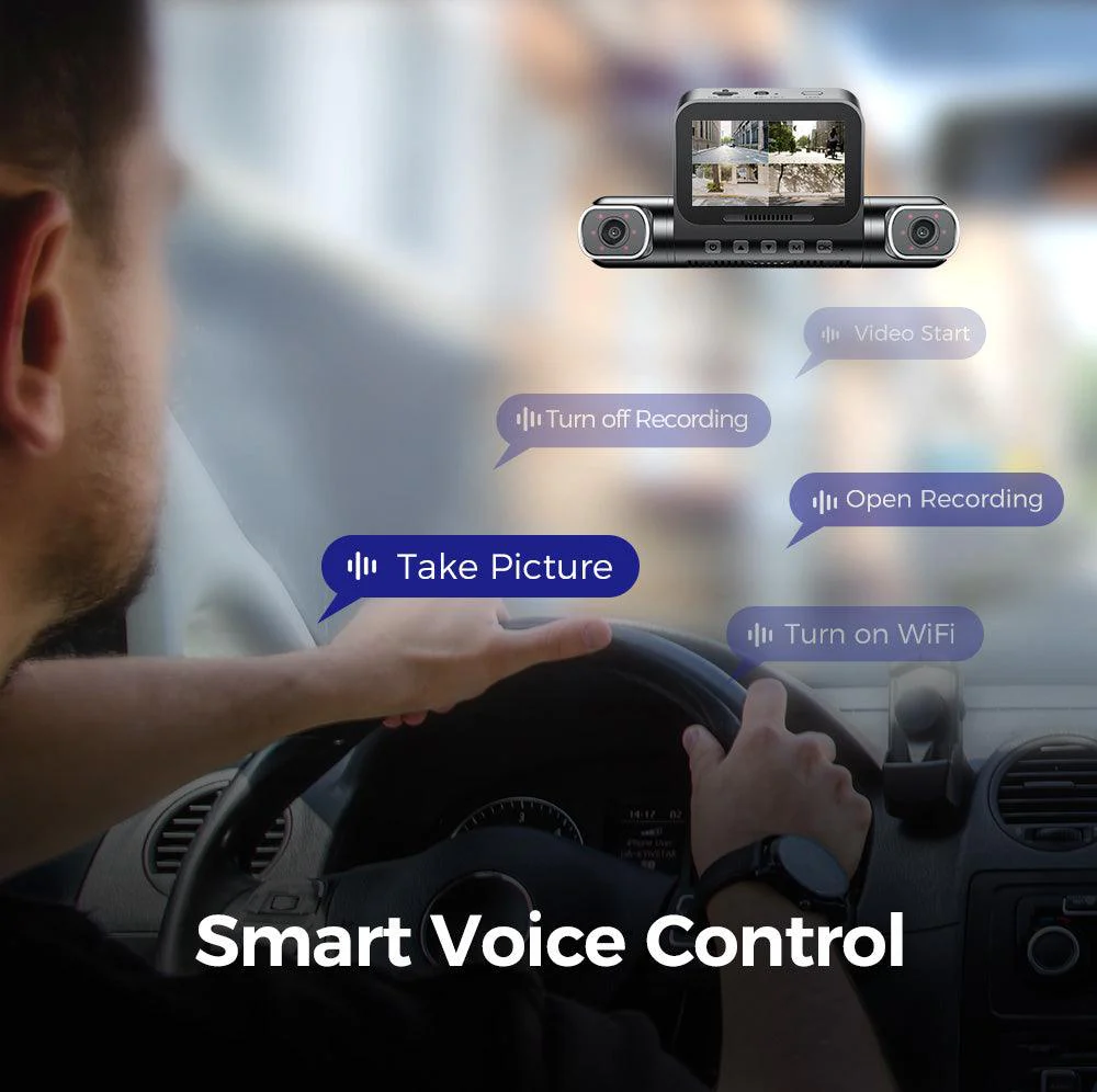 AZDOME M660 4CH Dash Cam 2K with Smart Voice Control 128GB eMMC 24H Parking Mode - Image 7