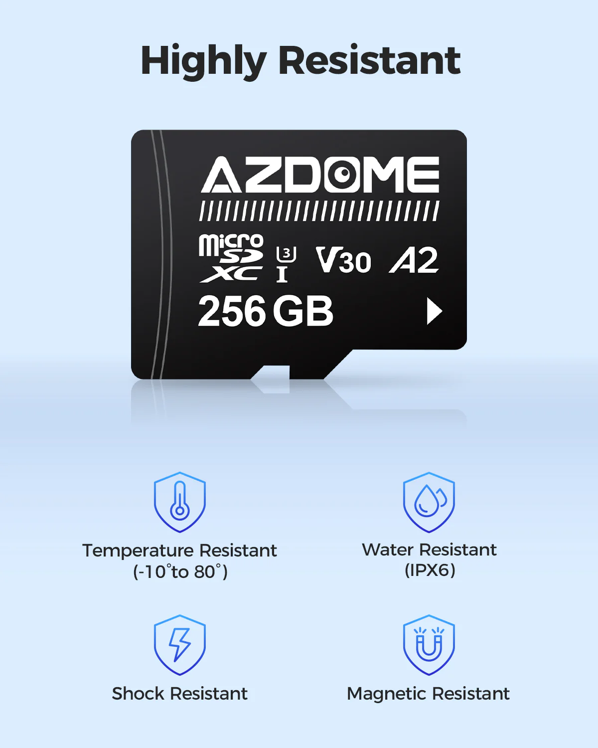 AZDOME 256GB Micro SD Card Memory Card for AZDOME M550 GS63H Pro M63 M300 M300S M27 M17 M01 Pro PG19X Dash Cam - Image 6
